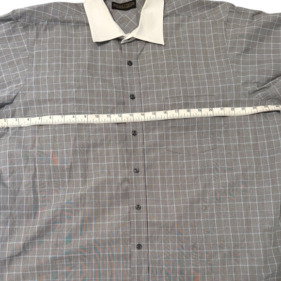 Donald J Trump Signature Collection Plaid Short Sleeve Button‎ Up Shirt - Picture 5 of 7